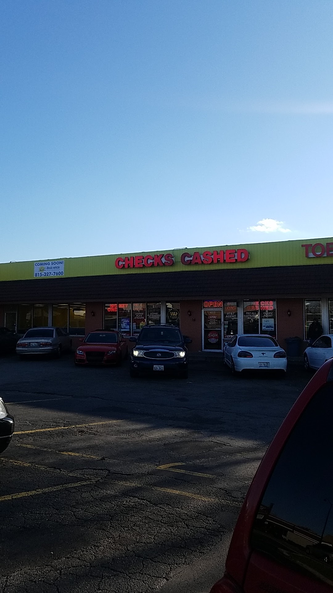 CFSC Checks Cashed Rockford's Best Currency Exchange and Auto License - exterior - Rockford, Illinois