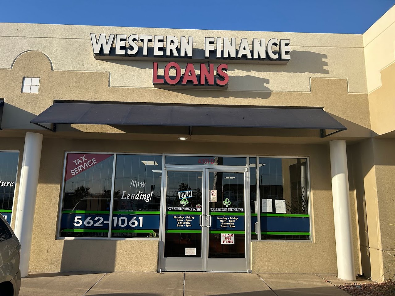 Western Finance installment loans in El Paso, Texas (TX)