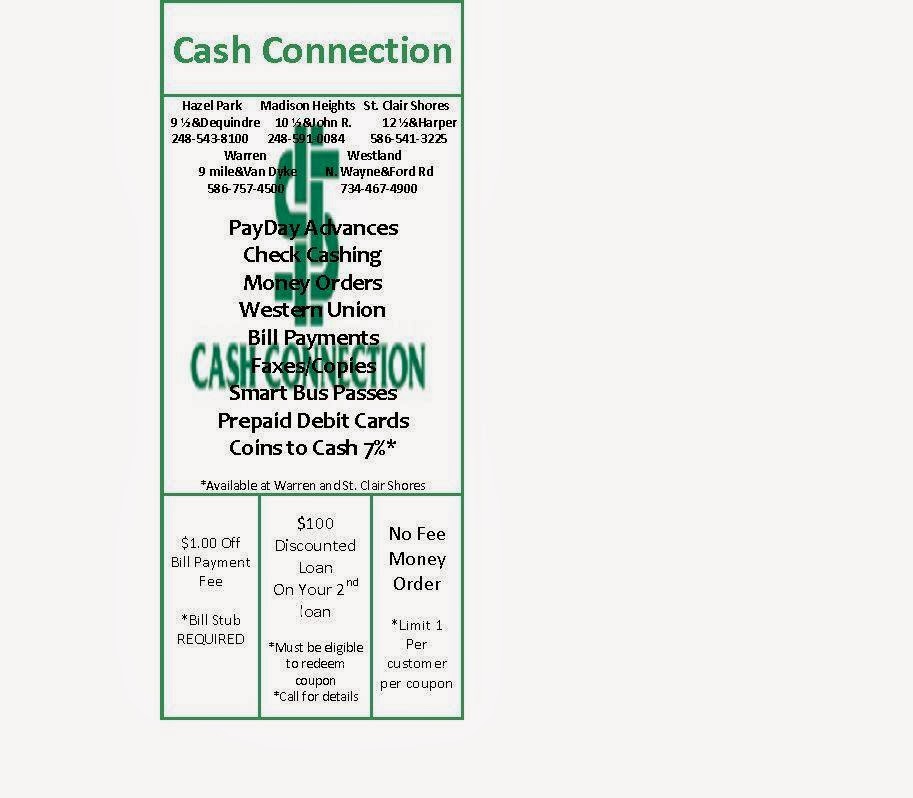 Cash Connection - exterior - Warren, Michigan