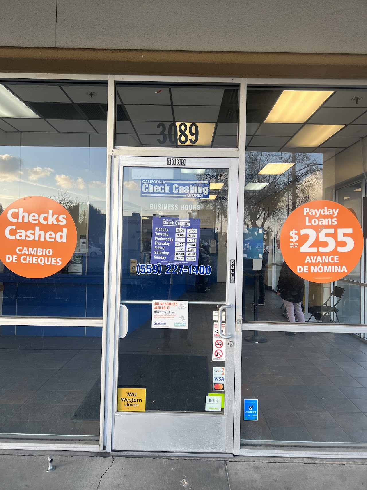 California Check Cashing Stores - exterior - Fresno, California