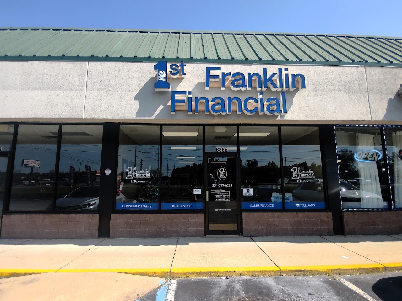 1st Franklin Financial installment loans in Montgomery, Alabama (AL)