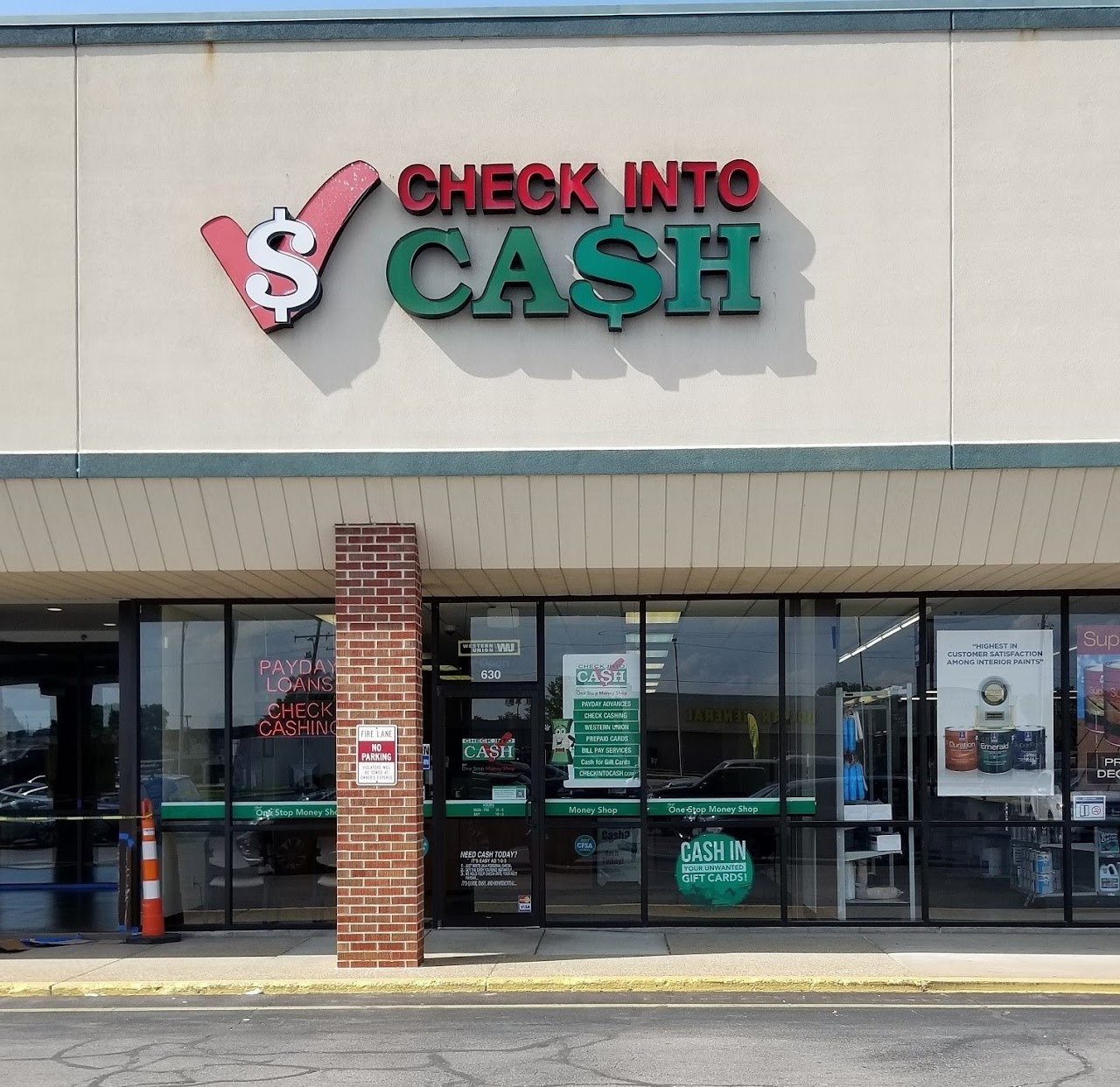 Check Into Cash payday loans in Evansville, Indiana (IN)