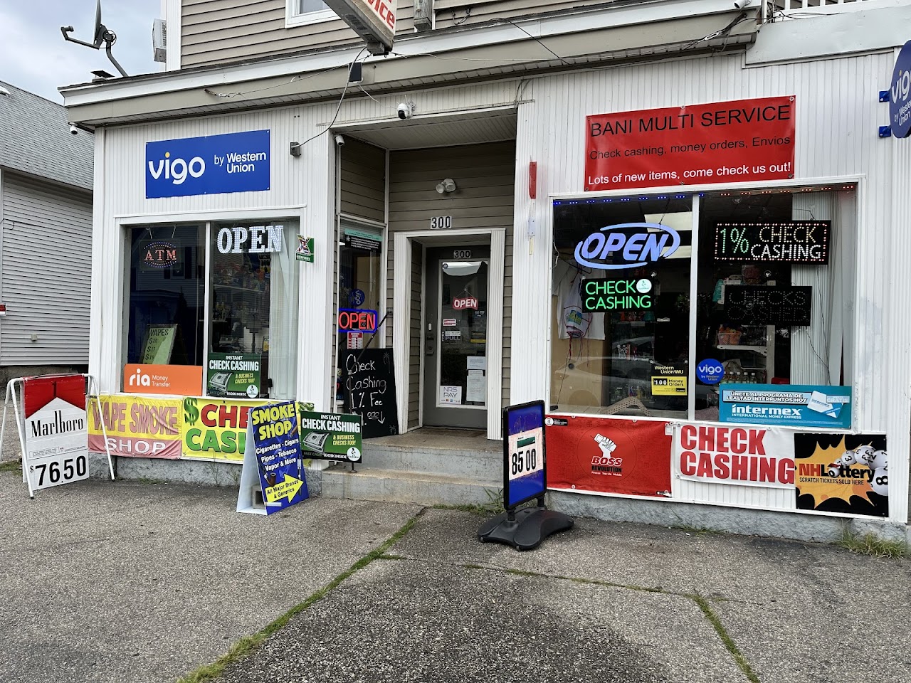 Bani multi service/check cashing/NH Lottery/cheapest cigarettes payday loans in Manchester, New Hampshire (NH)