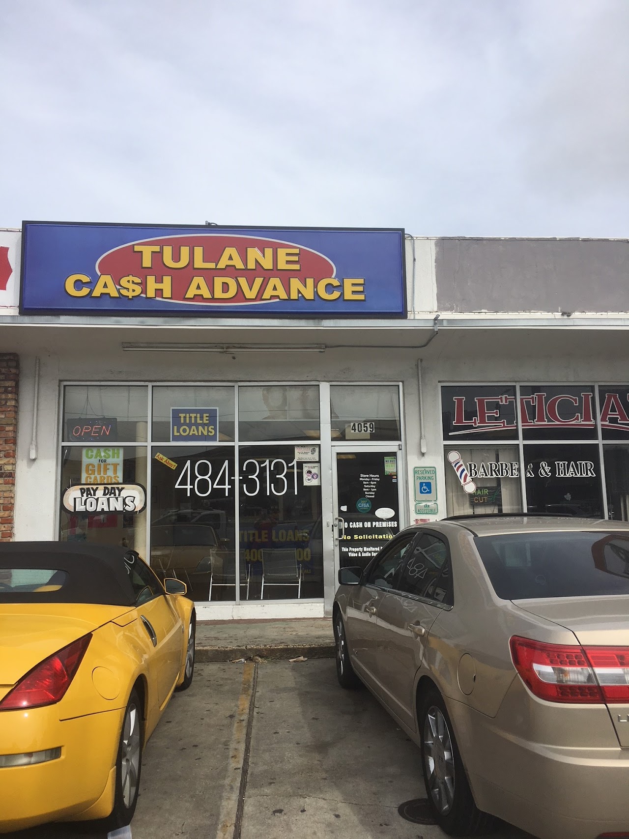 Tulane Cash Advance - exterior - New Orleans, Louisiana