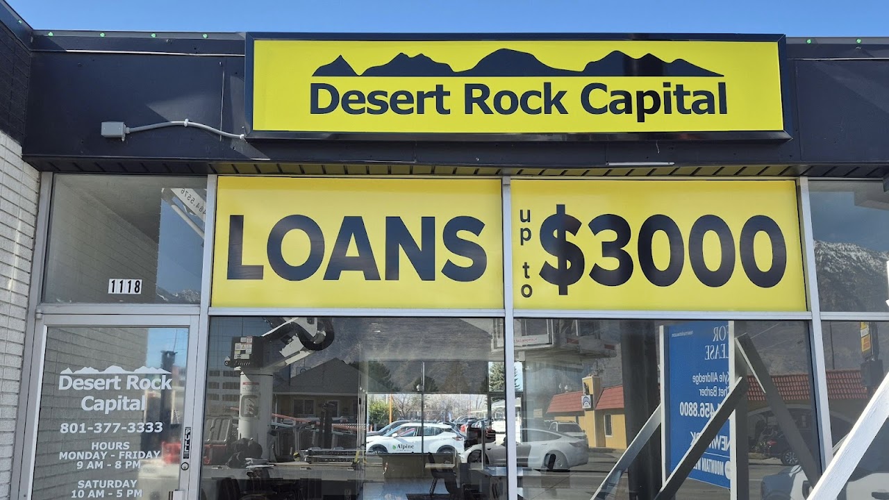 Desert Rock Capital installment loans in Orem, Utah (UT)