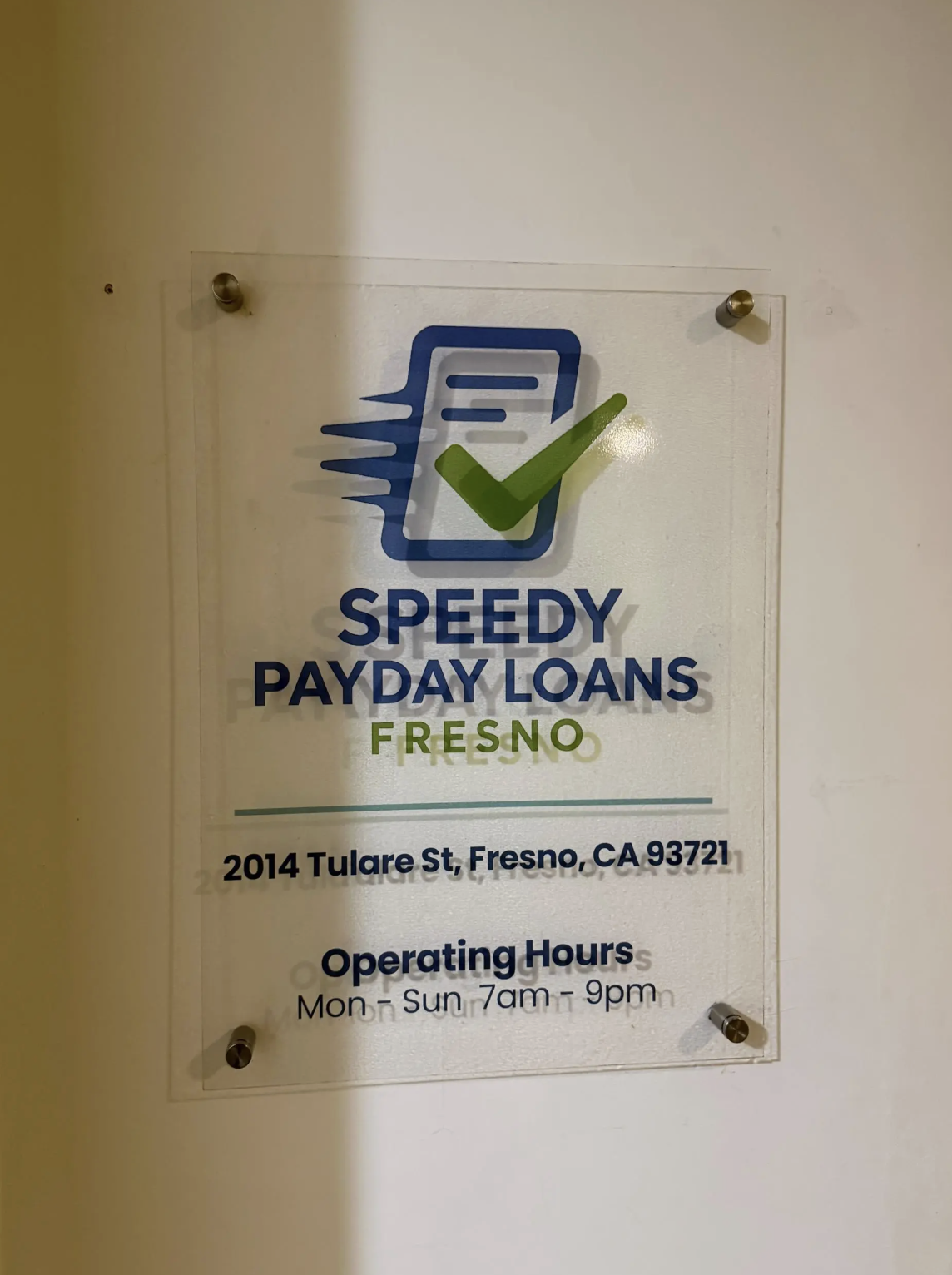 Speedy Payday Loans Fresno - exterior - Fresno, California