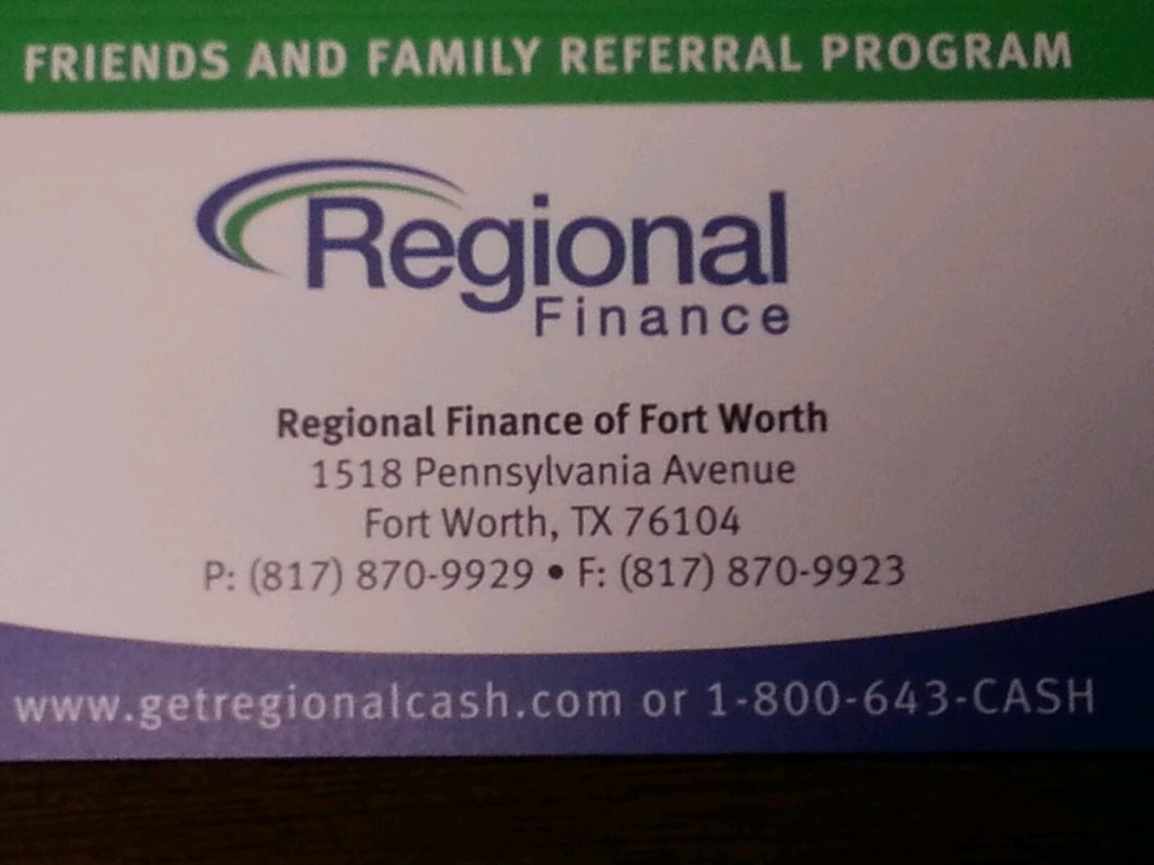 Regional Finance - exterior - Fort Worth, Texas