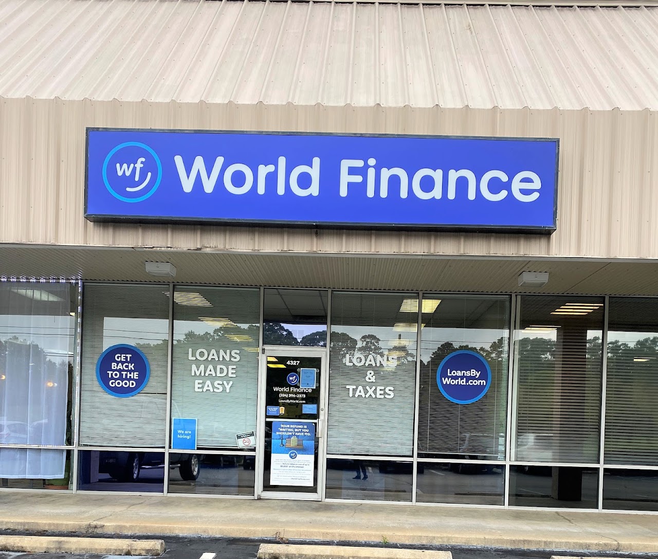 World Finance installment loans in Montgomery, Alabama (AL)