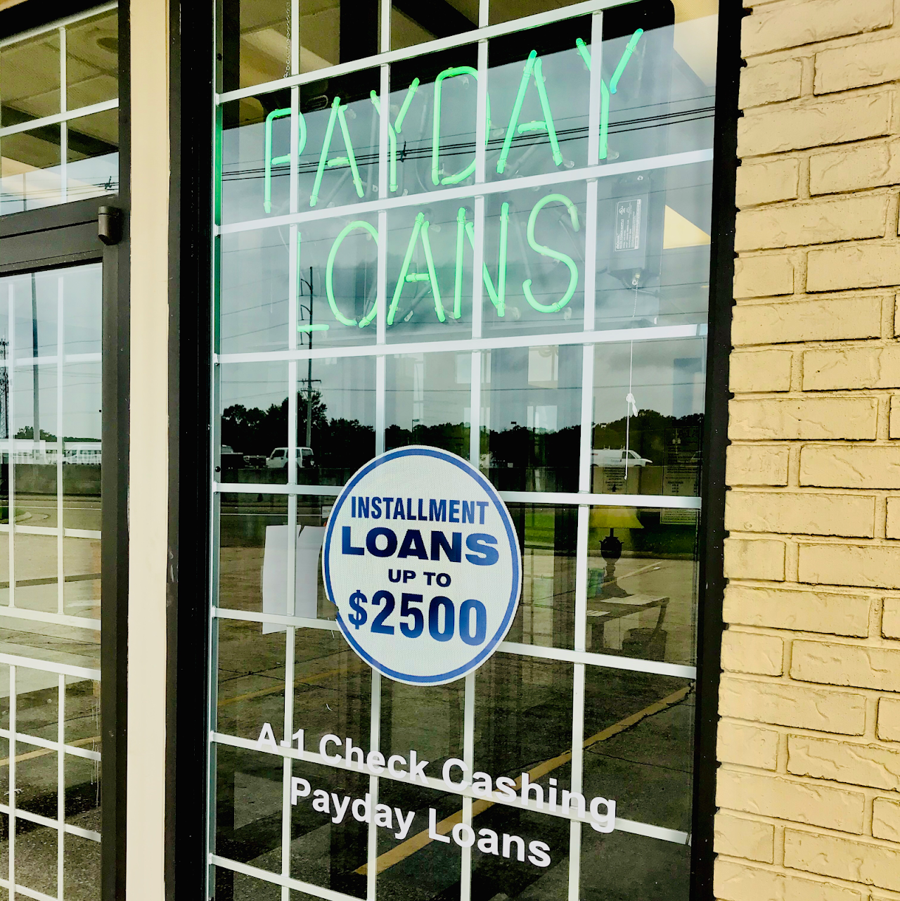 A-1 Payday Loans - exterior - Jackson, Mississippi