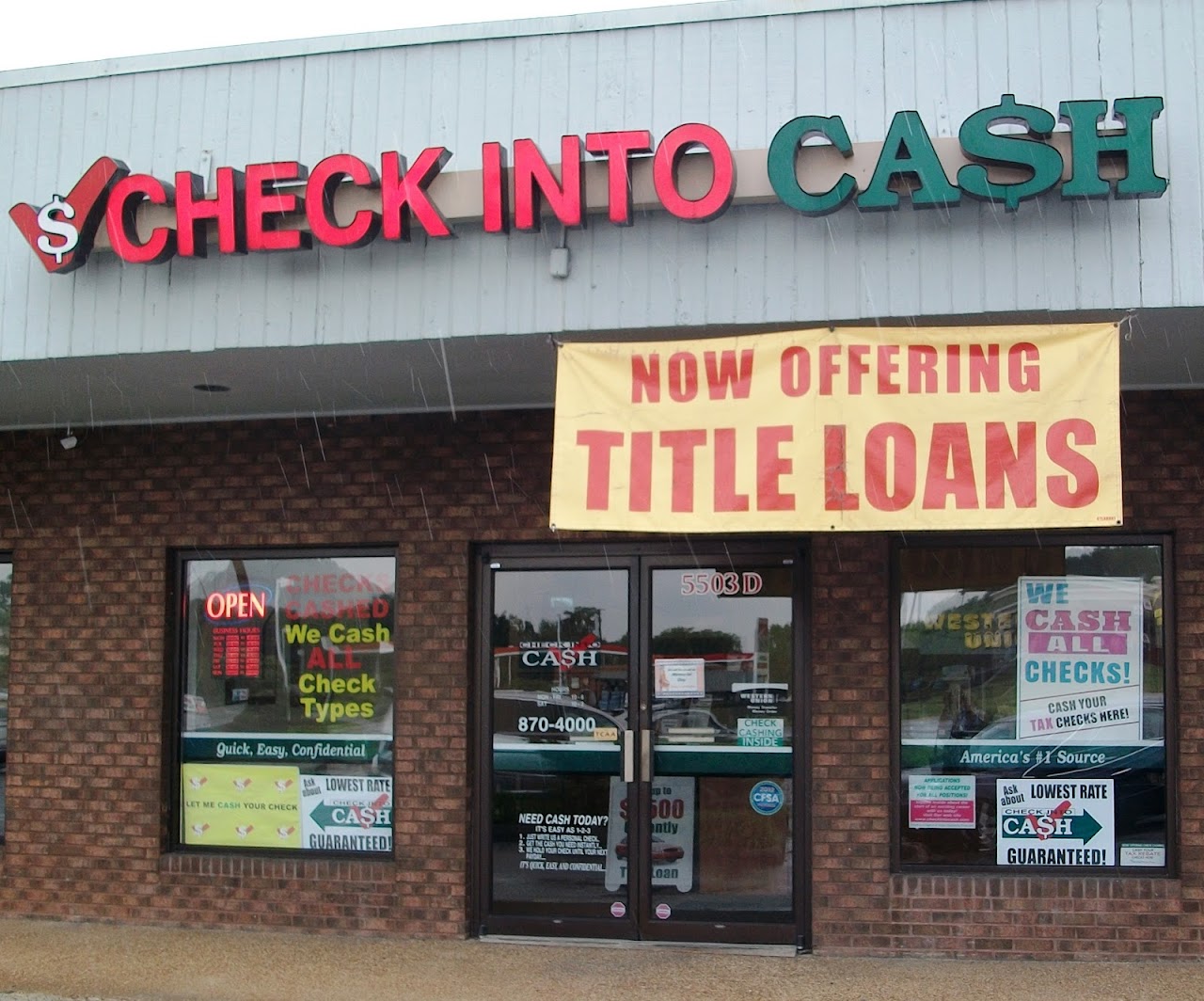Check Into Cash - exterior - Chattanooga, Tennessee