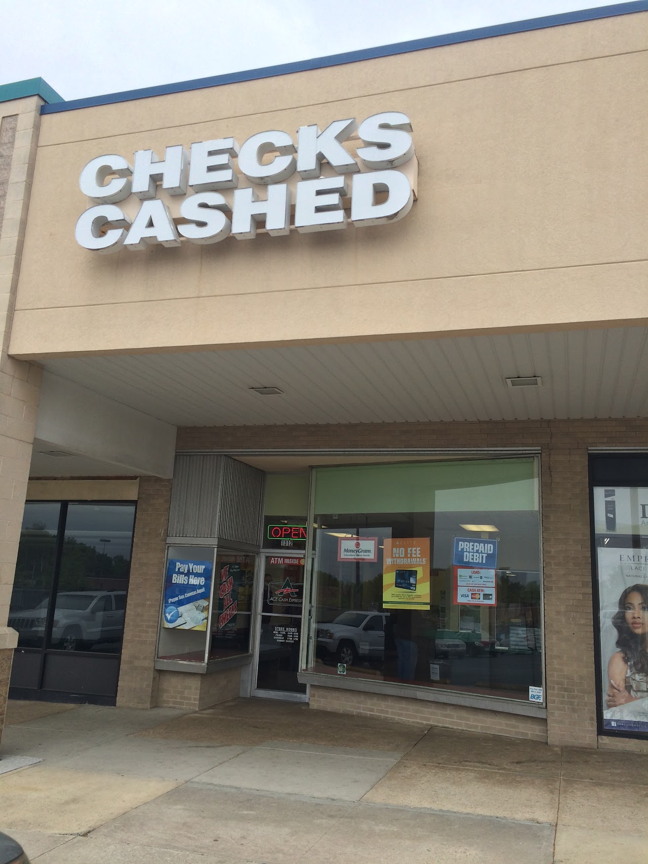 ACE Cash Express payday loans in Baltimore, Maryland (MD)