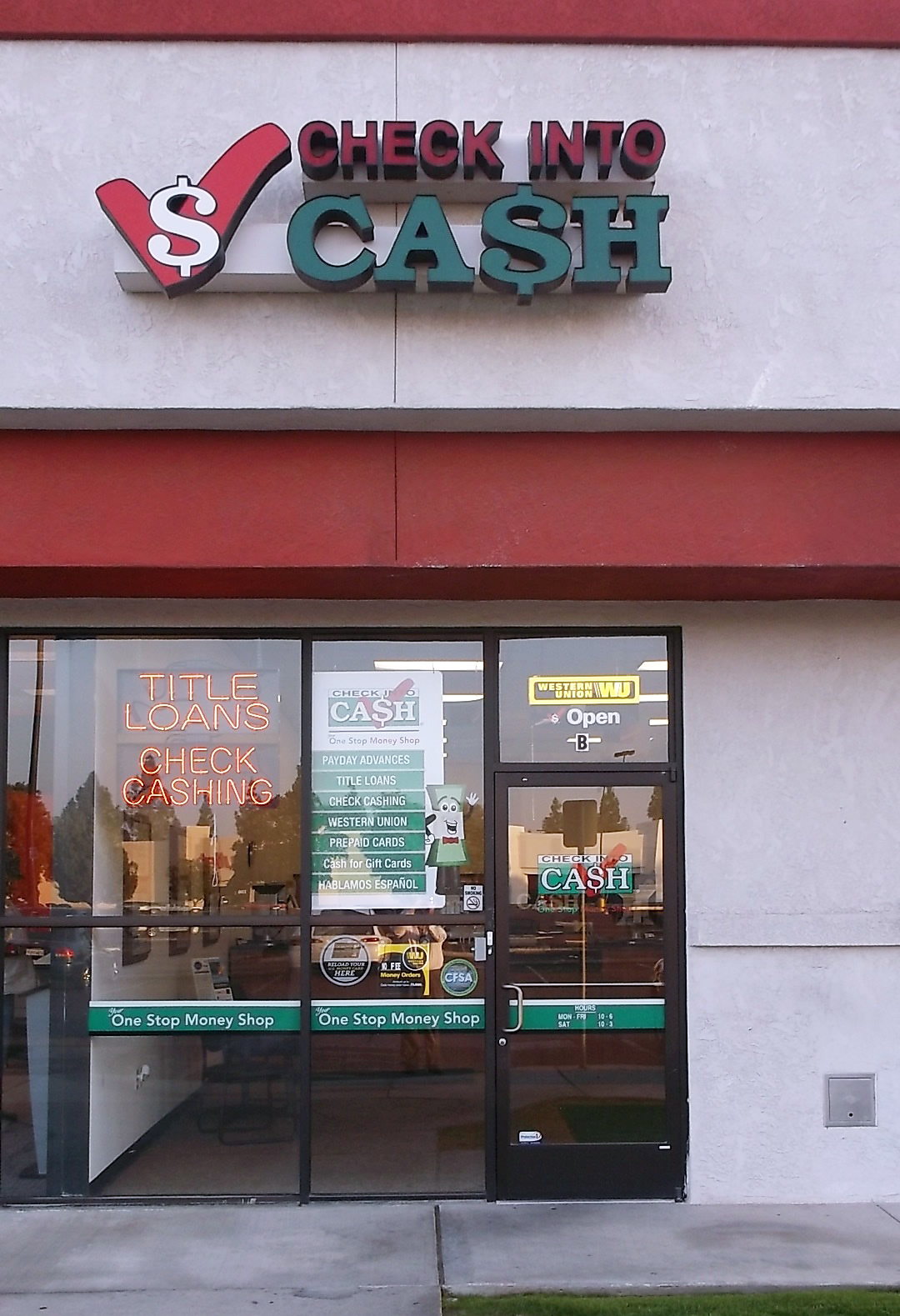 Check Into Cash - exterior - Bakersfield, California
