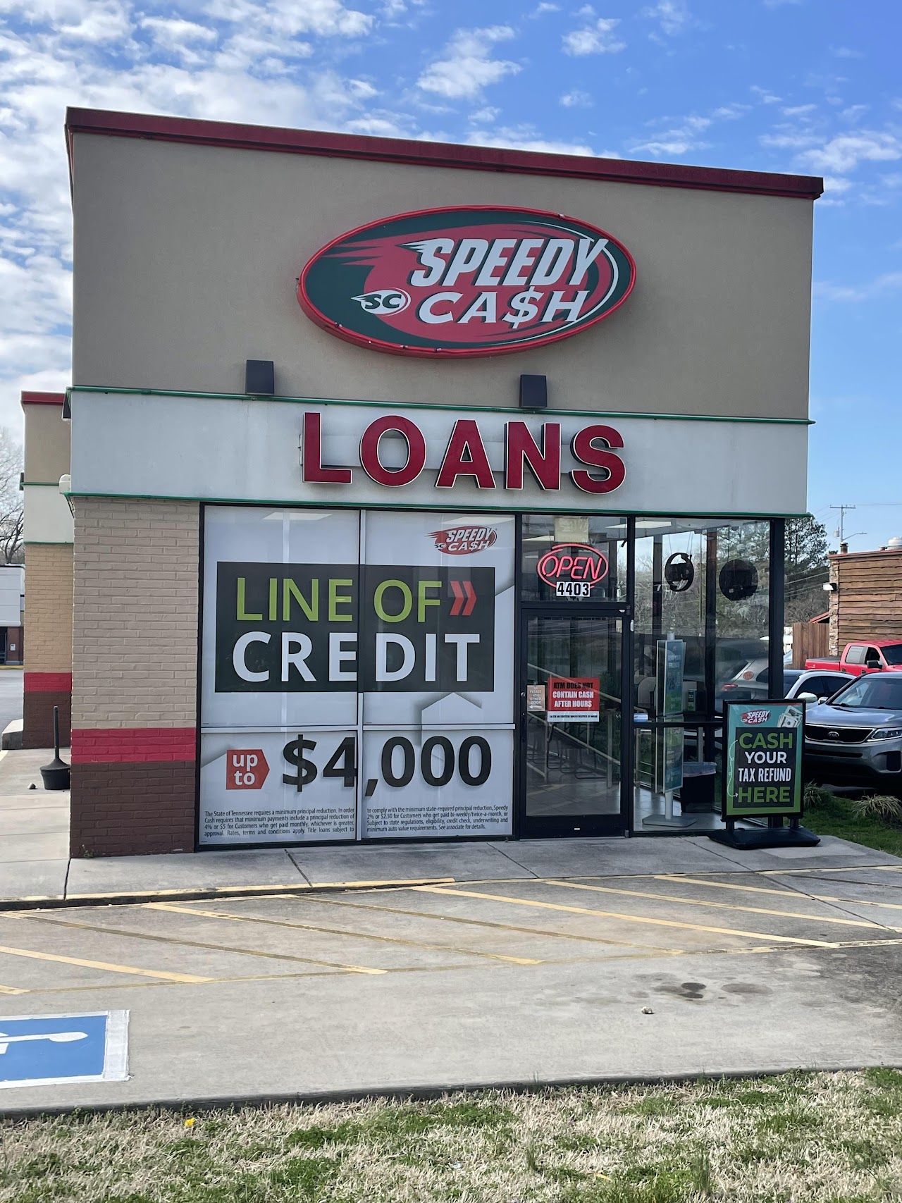 Speedy Cash payday loans in Knoxville, Tennessee (TN)