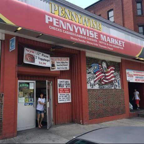 PennyWise Check Cashing can redemption center - exterior - Worcester, Massachusetts