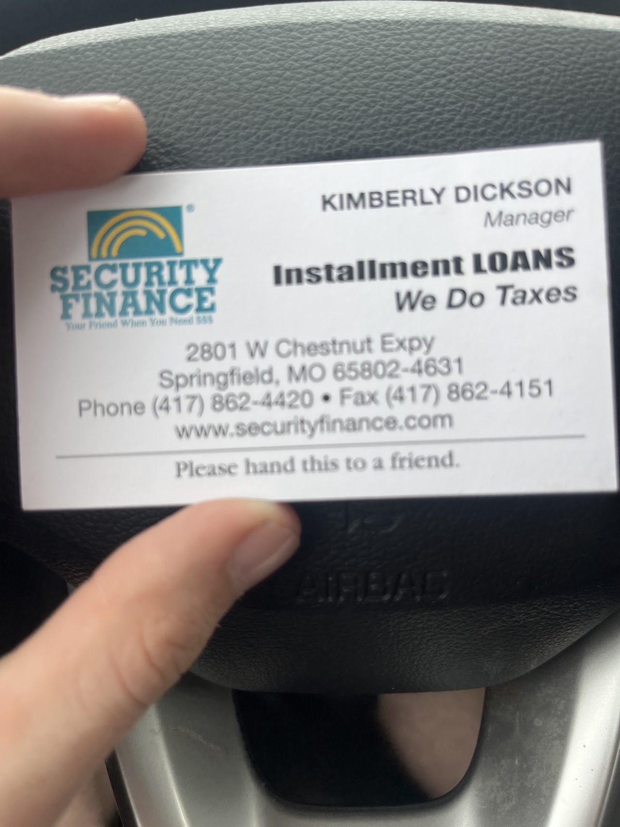 Security Finance - exterior - Springfield, Missouri