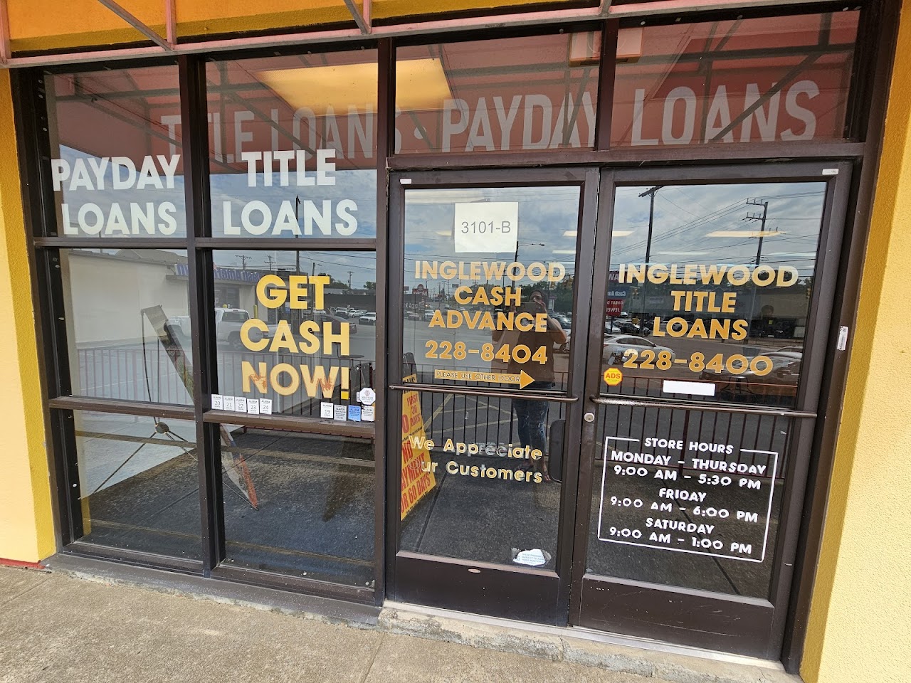 Inglewood Title Loans & Cash Advance - exterior - Nashville, Tennessee