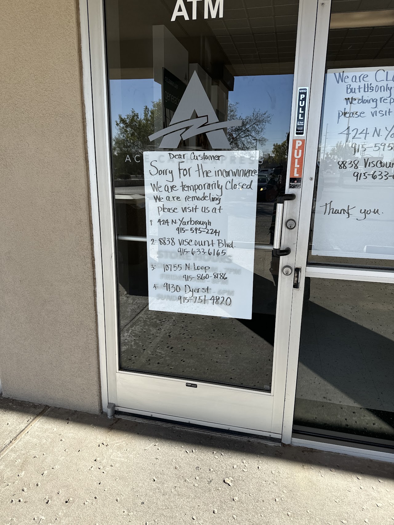 ACE Cash Express - exterior - El Paso, Texas