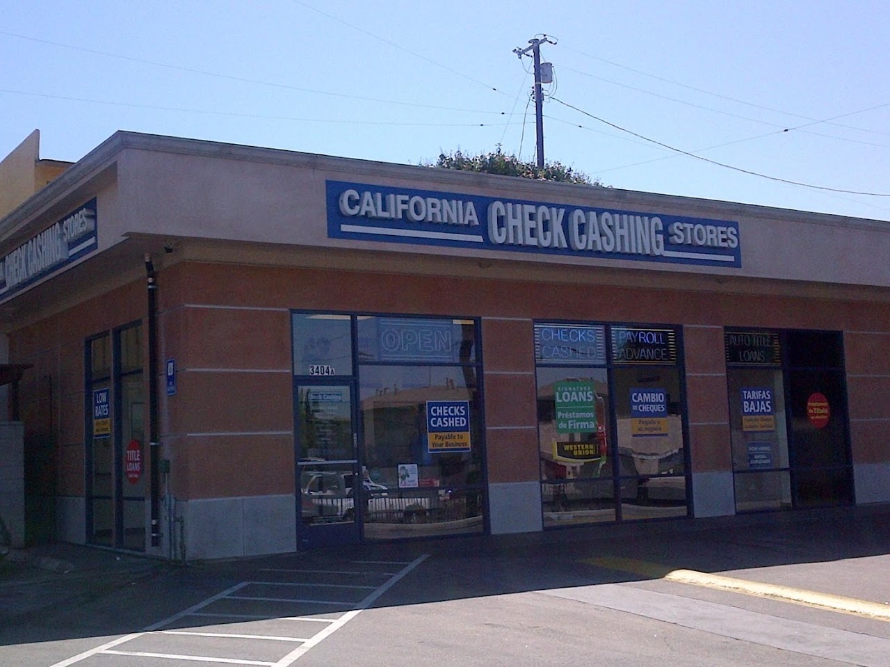 California Check Cashing Stores - exterior - Los Angeles, California