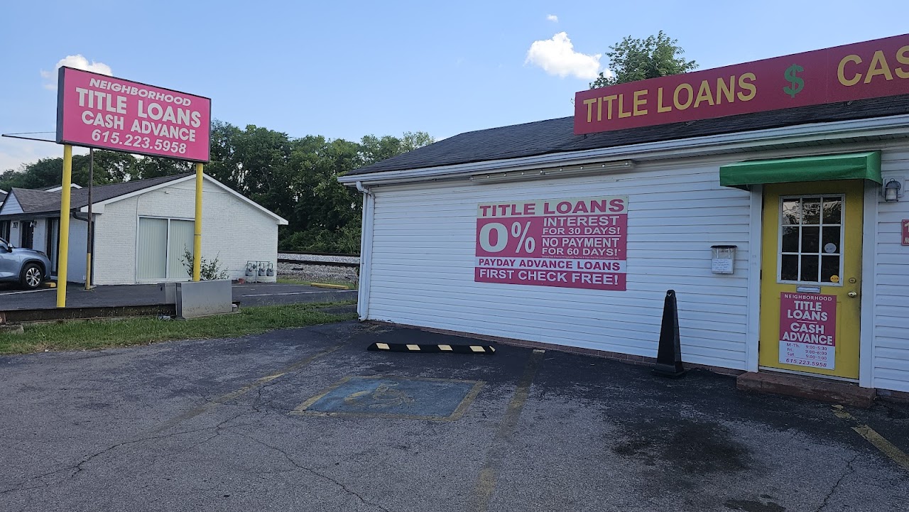 Neighborhood Title Loans & Cash Advance - exterior - Nashville, Tennessee
