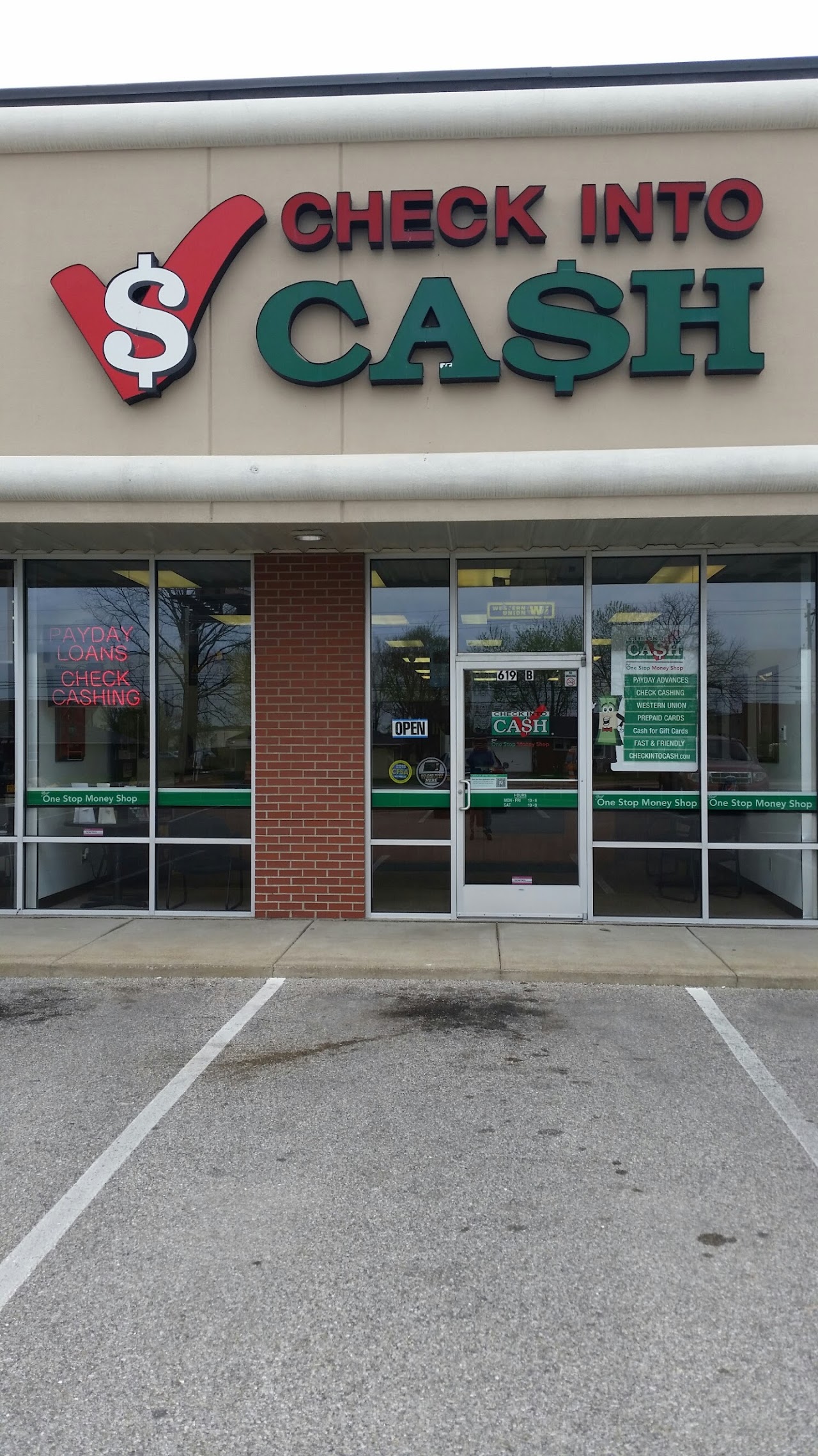 Check Into Cash payday loans in Evansville, Indiana (IN)