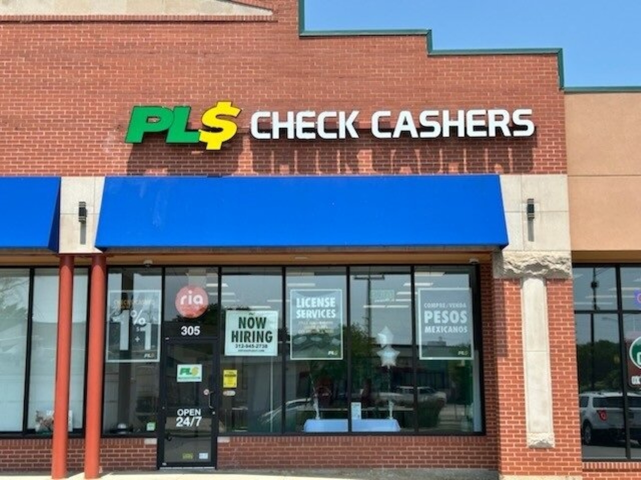 PLS Check Cashers - exterior - Aurora, Illinois