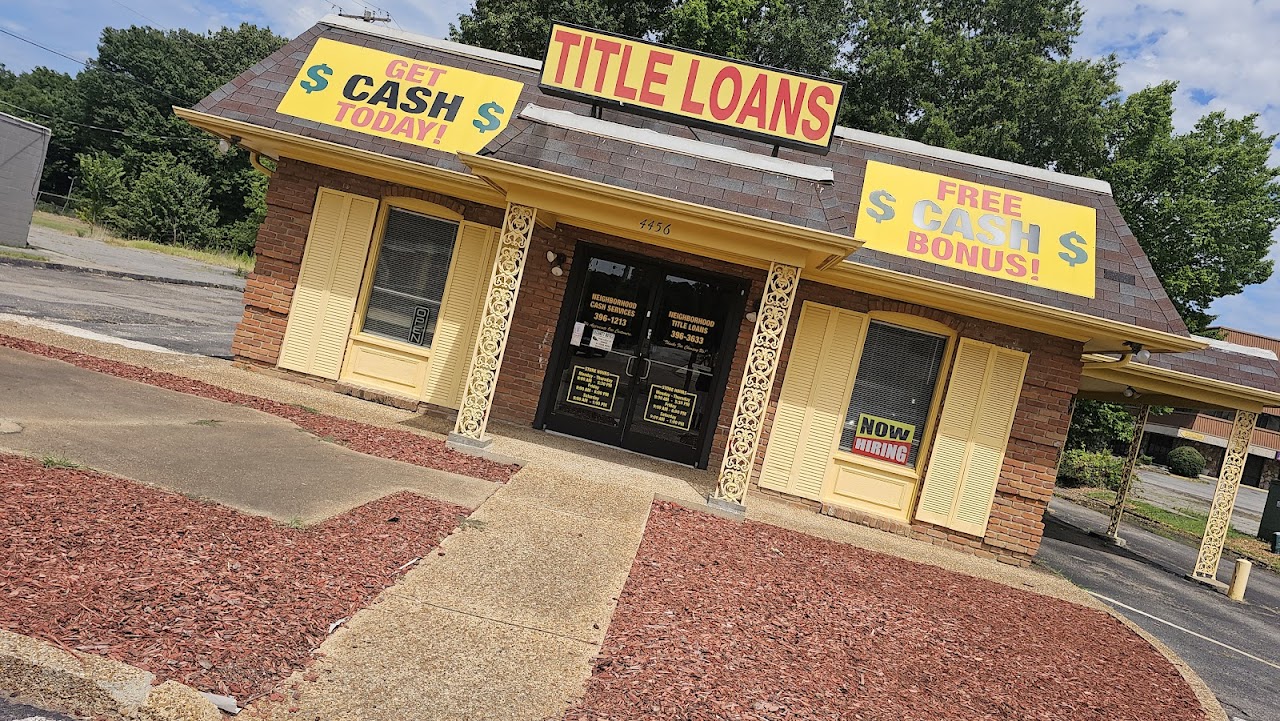 Neighborhood Title Loans & Cash Services payday loans in Memphis, Tennessee (TN)