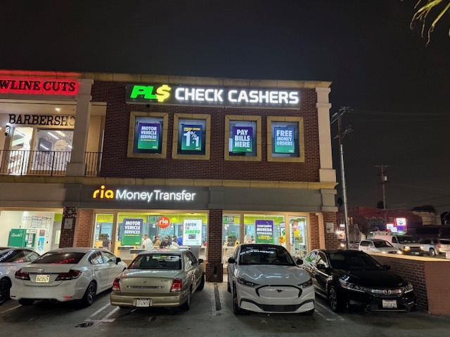 PLS Check Cashers - exterior - Los Angeles, California