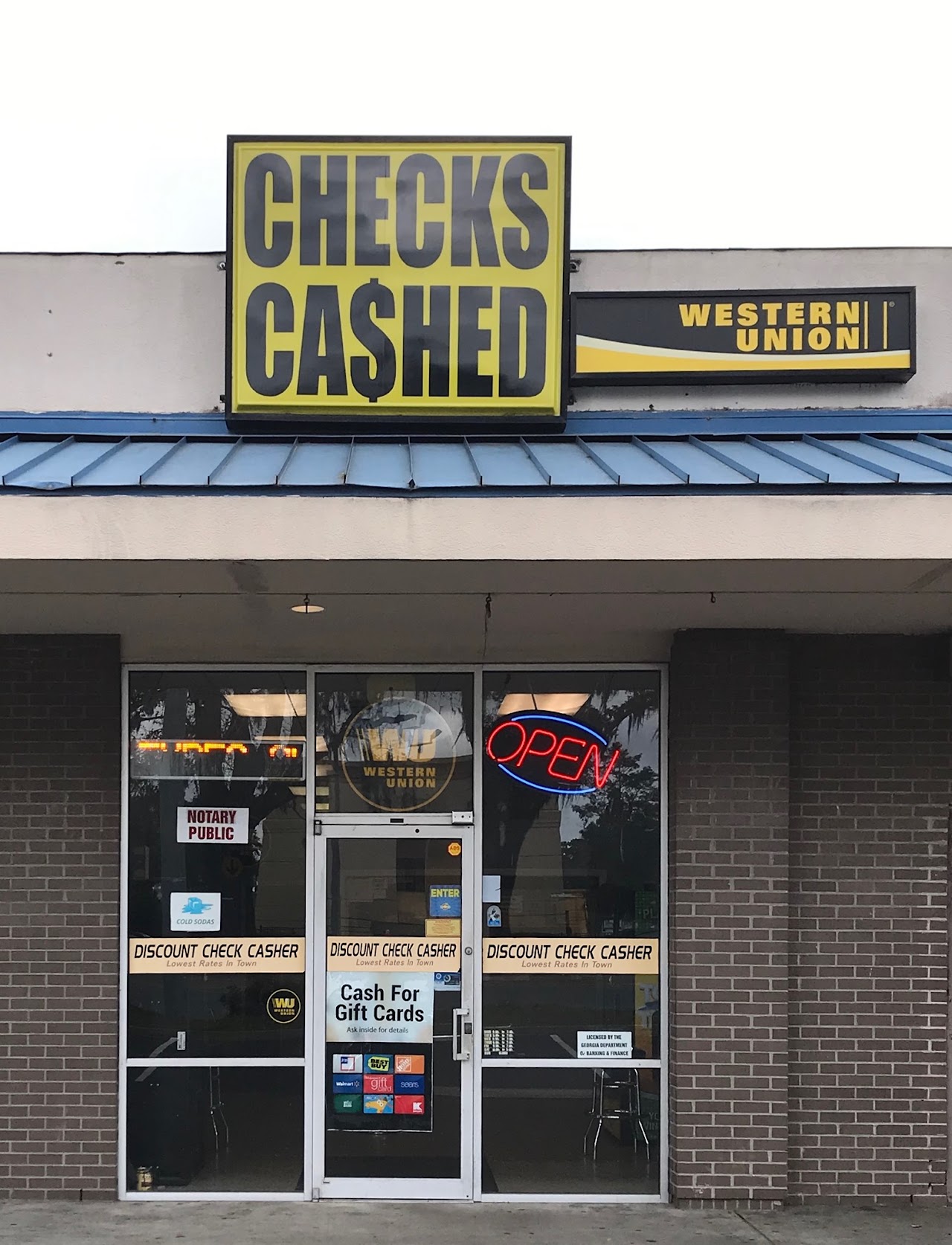 Discount Check Casher payday loans in Savannah, Georgia (GA)