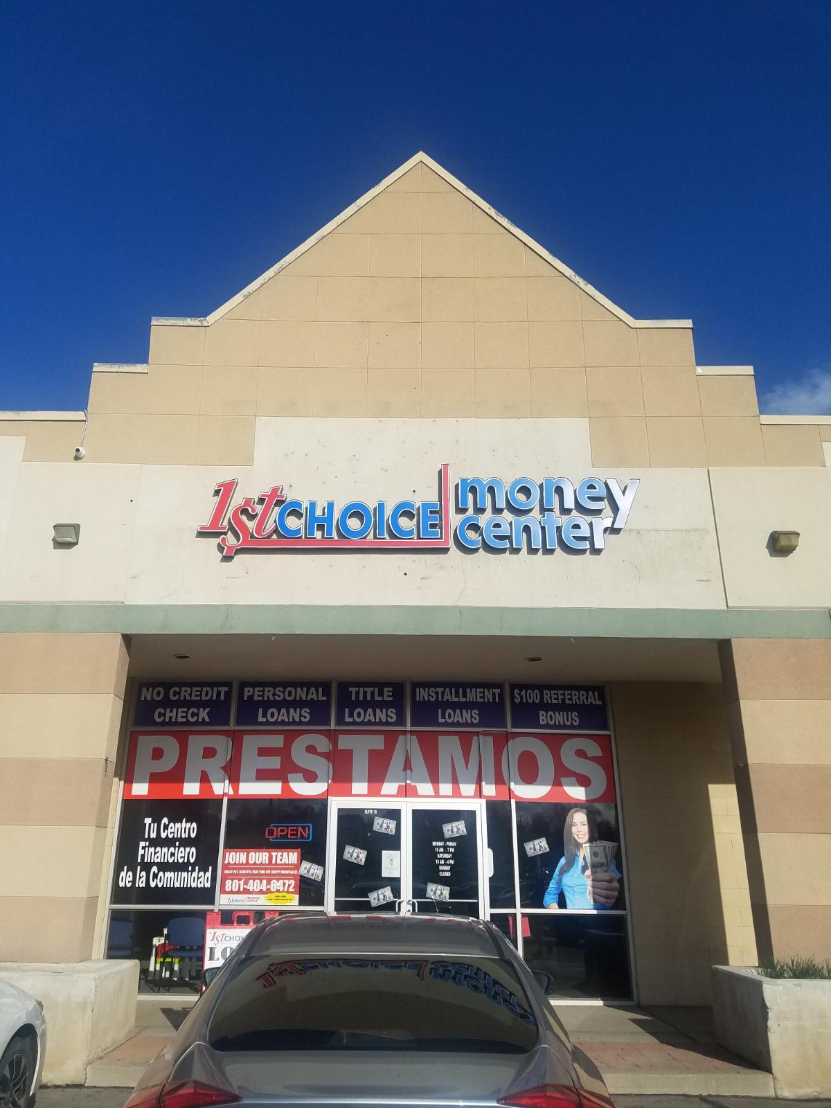 1st Choice Money Center payday loans in Provo, Utah (UT)
