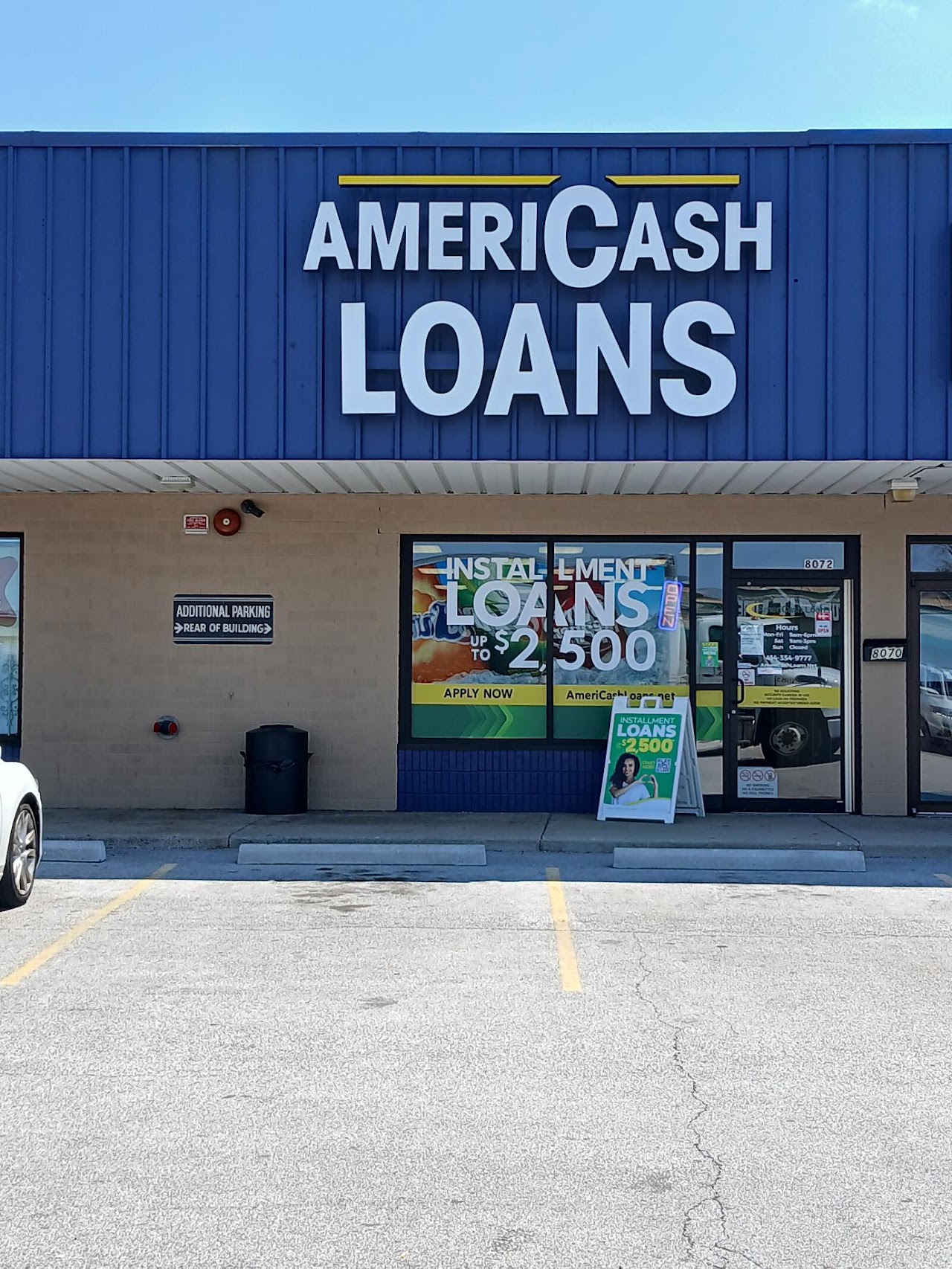 AmeriCash Loans - 76th & Bradley - exterior - Milwaukee, Wisconsin