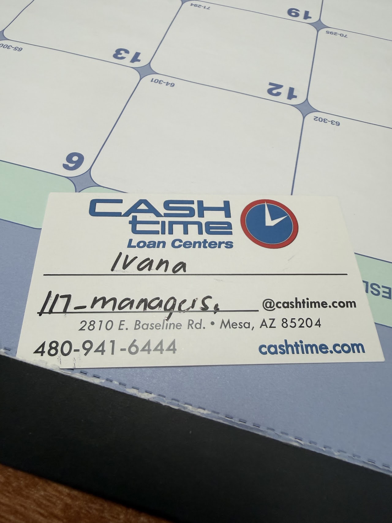 Cash Time Loan Centers - exterior - Mesa, Arizona